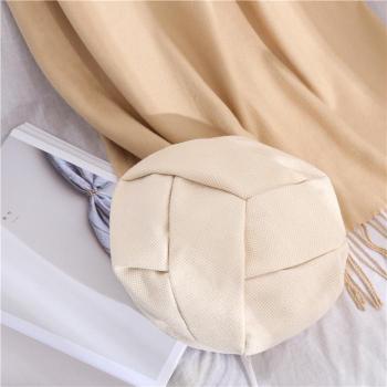 COKK Pleated Solid Color Hat