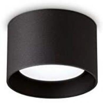 Ideal Lux Spike Round LED Downlight Black