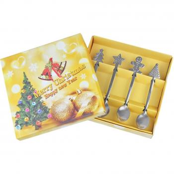 4Pcs Holiday Coffee Spoons