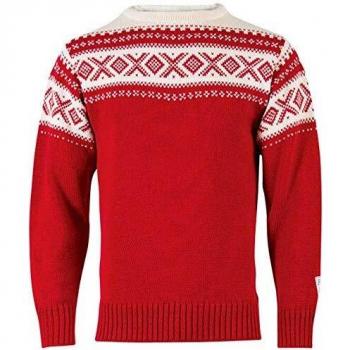 Legerer Classic Wool Sweater von Dale of Norway – Rot, M