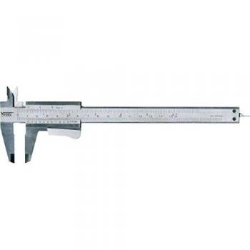 Calibre pie de rey monobloc din 862 (bloqueo tornillo; largo 200 mm)