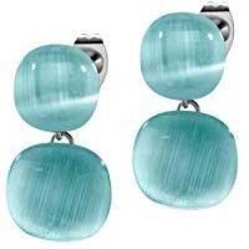 Pendientes de Plata Morellato Gemma con Piedra Cat Eye