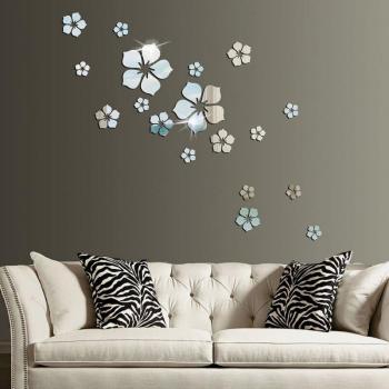 Décoration Miroir DIY en Forme de Fleur pour Chambre d'Enfant