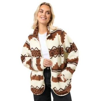 Veste en peluche Yours Curve Marron