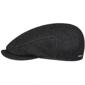 Stetson Anthracite Wool Driver Flat Cap