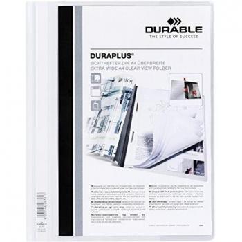 Durable Duraplus White Report Folder for A4 Documents