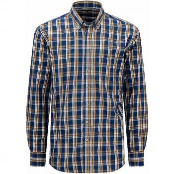 Men's Fynch Hatton Navy Long Sleeve Shirt