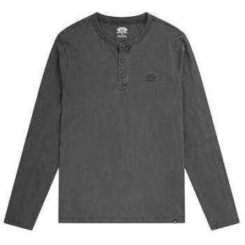Noah Long Sleeve Grey Henley Tee