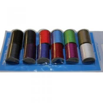 Hemline 12 Assorted Colors Polyester Sewing Thread