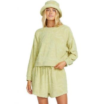 Billabong Damen‑Sweatshirt Sun Tempo – XL, grün (Wasabi), Baumwoll-Polyester-Mix