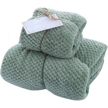 Serviette de bain velours corail – Couleur pure, pack unique