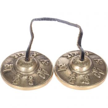 Tibetan Cymbal with Lucky Symbols