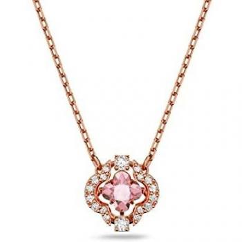 Swarovski Quadrifoglio Rosa – Collana Sparkling Dance in Oro Rosa
