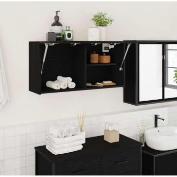 Armoire de Salle de Bain Torana 80x25x40 cm en Bois