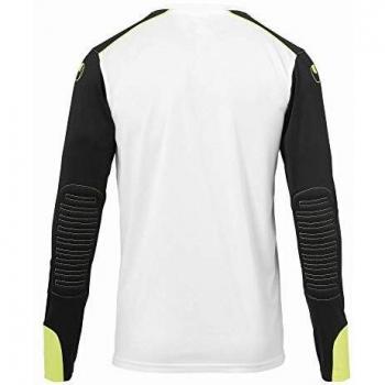 Langarm Torwarttrikot Uhlsport für Kinder, Tower, weiß/Schwarz/Fluo gelb, Größe 128