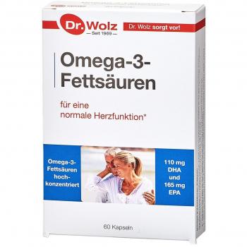 Omega-3 Seefischöl Kapseln | 110 mg DHA & 165 mg EPA | 60 Kapseln