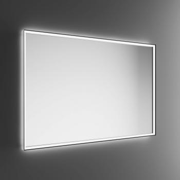 Specchio LED Pirano+ 140x80cm nero con luce ed intensità dimmerabili