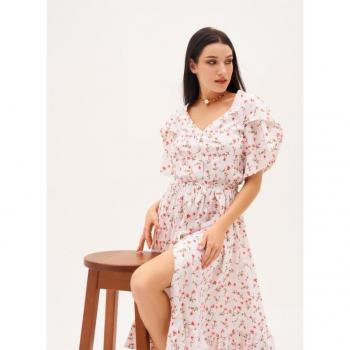 ISSABloom Fuchsia Flounce Dress