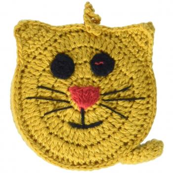 Cat Paradise Crochet Shawl Pin – 60-Inch Tape Included