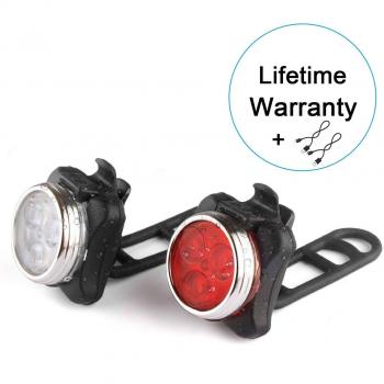 Witmoving 4 Light Mode Options Bike Lights Set