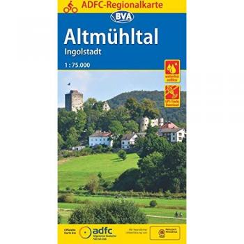 ADFC-Regionalkarte Altmühltal Ingolstadt, 1:75.000, reiß