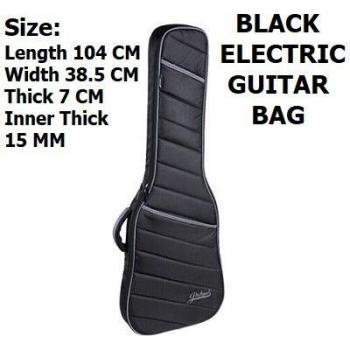 Sac de transport guitare basse 41 noir – compartiment amovible