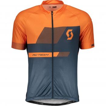 Scott RC Team 10 Fahrradtrikot kurz blau/orange 2018: Größe M