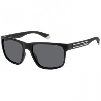 Polaroid Men's Matte Black Polarized Rectangle Sunglasses PLD 2157/S
