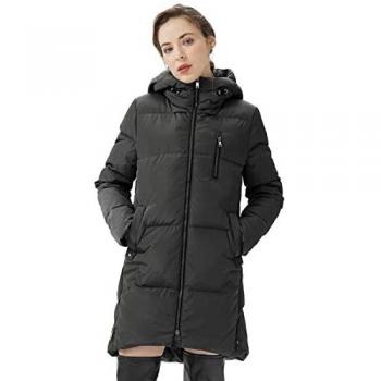 Orolay Giacca Chic con Cappuccio nera XS