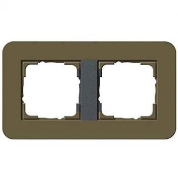 Gira E3 2-Gang Frame Umbra