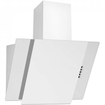 ElectriQ White Glass Sloping Cooktop Extractor