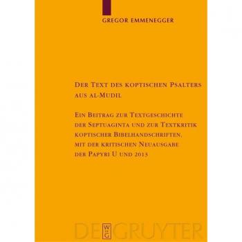 Vitalsource Technologies, Inc. Der Text Des Koptischen Psalters Aus Al-mudil