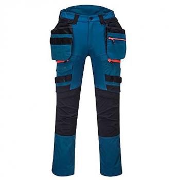 Pantaloni di sicurezza Portwest DX4 con tasca rimovibile blu 56