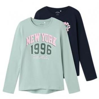 Name It Langarmshirt »NKFVIX 2P LS TOP«, (Packung, 2er-Pack)