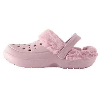 Next Papuče roza – Damen Faux-Fur-Klugschuhe