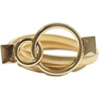 Ceinture de mariage élastique métal double boucle Bg-1222