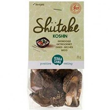 TerraSana Shiitake Koshin Pilze – Feine Würze, Aufgeschlagene Kappe