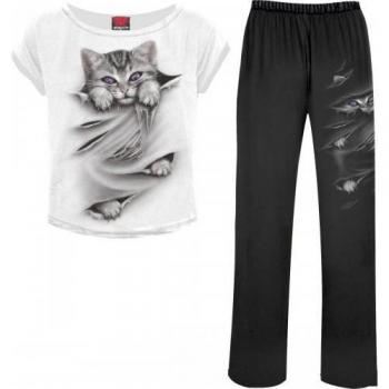 Set de Pijamas para Mujeres Bright Eyes (4 Piezas) M Negro