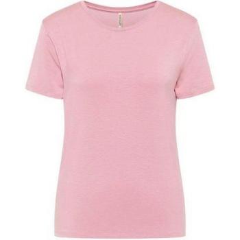 Soft Tencel™ Damen‑Top „Tranquillo“ – Rundhals, Rosa Vintage, Größe Large