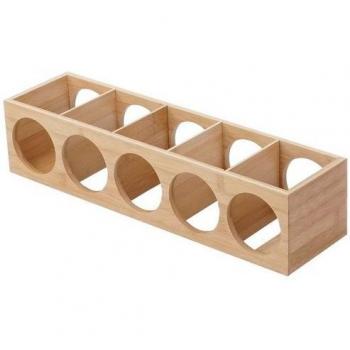 Weinflaschenständer MCW‑B89 – Bambus Design, 53 × 14 × 13 cm