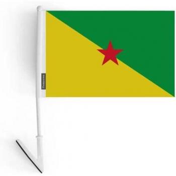 Guyana 14×21cm Adhesive Flag Bundle – 10 Pack – All‑Weather Polyester