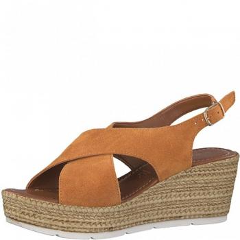 Elegant Mango-Farbe Sandal für Frauen, 36