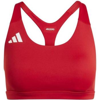 Sostén Adidas Adizero Essentials rojo, soporte medio, mujer, S