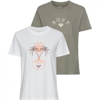 Roxy 2‑teiliger Pack: Sparkle Evening BG T-Shirt (Agave Grün)