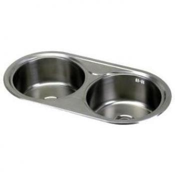 Cata Évier à double bac 85 x45 cm