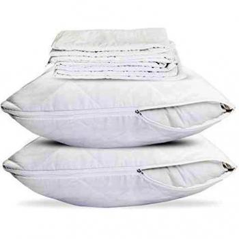 MAshiq Premium Breathable Quilted Pillow Envelopes (Set of 4)