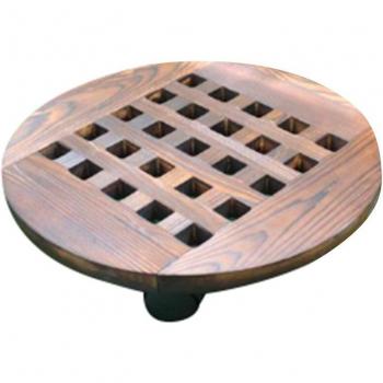 Maceta móvil de madera para jardín