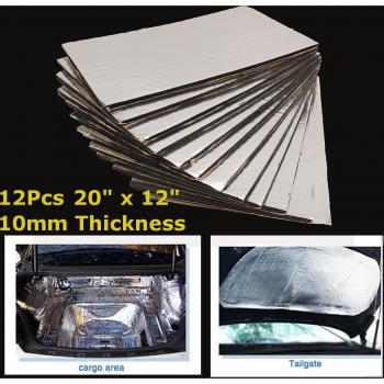 Capa Doble: Calor & Ruido – Alfombrilla Coche 50x30cm, 12 unidades