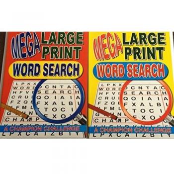 Large Print Word Search Puzzle Book A4