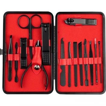 NailMaster 16‑Item Studio Toolkit – Stainless Steel Clippers, Trimmer, Scissors, Tweezer